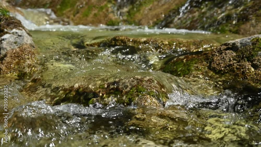 Closeup of water from a mountain stream Closeup of water from a mountain stream