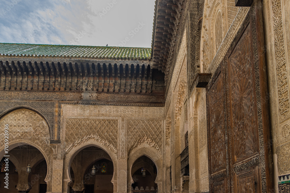 The Medersa Bou Inania is a madrasa in Fes, Morocco.