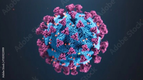 Virus. Covid. Bacteria pandemic concept. Close up