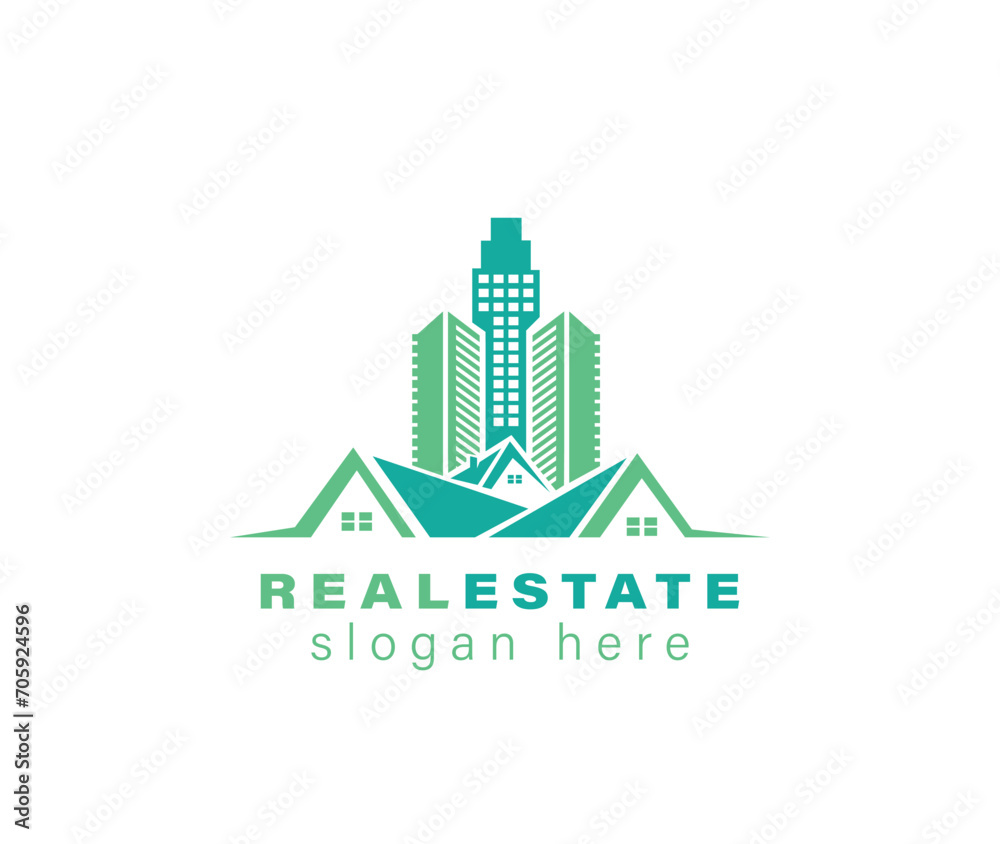 Real Estate Skycity logo illustration Real Estate Skycity logo illustration