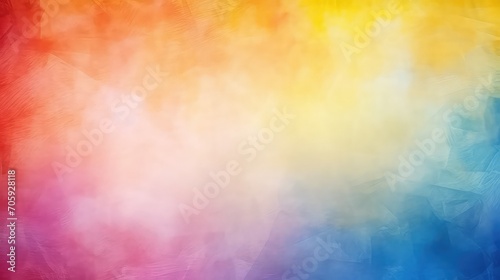 Abstract watercolor background with blue, orange and yellow gradient. Texture paper.