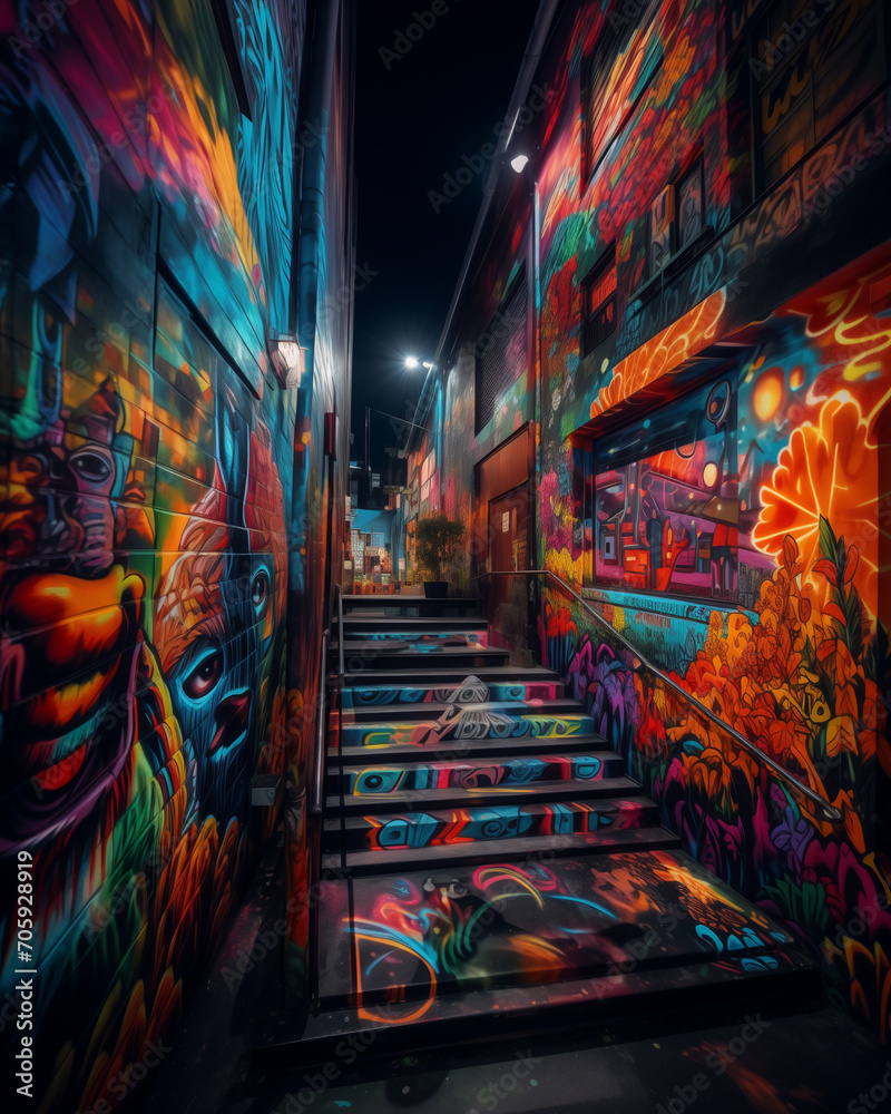 Obraz premium Graffiti Alley 4