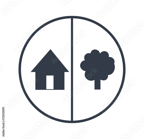 Indoor or outdoor use symbol
