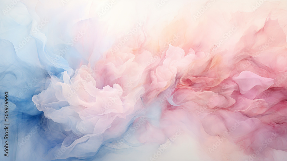 Abstract Swirls of Pastel Colors Dance created with Generative AI technology