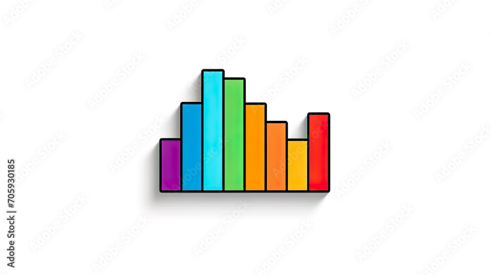 Flat chart and graph elements Flat chart and graph elements
