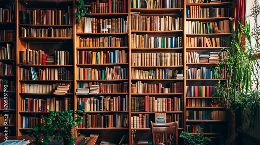 old books in library old books in library