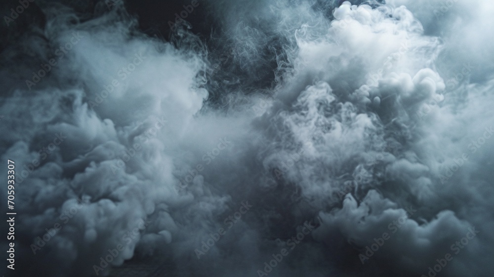 Realistic dry ice smoke clouds fog overlay perfect for compositing into your shots. - obrazy, fototapety, plakaty 