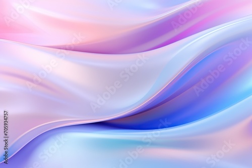 Abstract iridescent holographic background of pastel colors