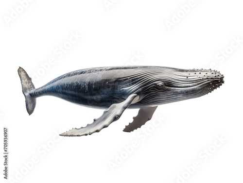 a whale with a white background