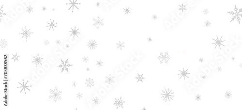 Wallpaper Mural Snowflake Symphony: Magnificent 3D Illustration Showcasing Falling Holiday Snowflakes in Harmony Torontodigital.ca
