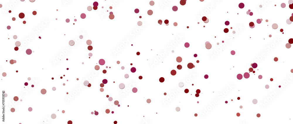 Glittering confetti on a transparent background. Holiday confetti png. red confetti falls from the sky.