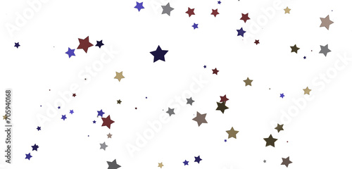 Enchanted Galaxy: Experience the Splendor of a 3D Gold Stars Shower