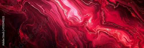 colorful modern curvy waves background illustration with amazing red and golden flow and stream organic patterns, panorama backgrounds.