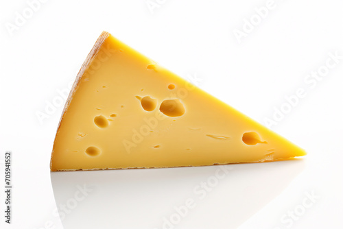 a triangular piece of cheese