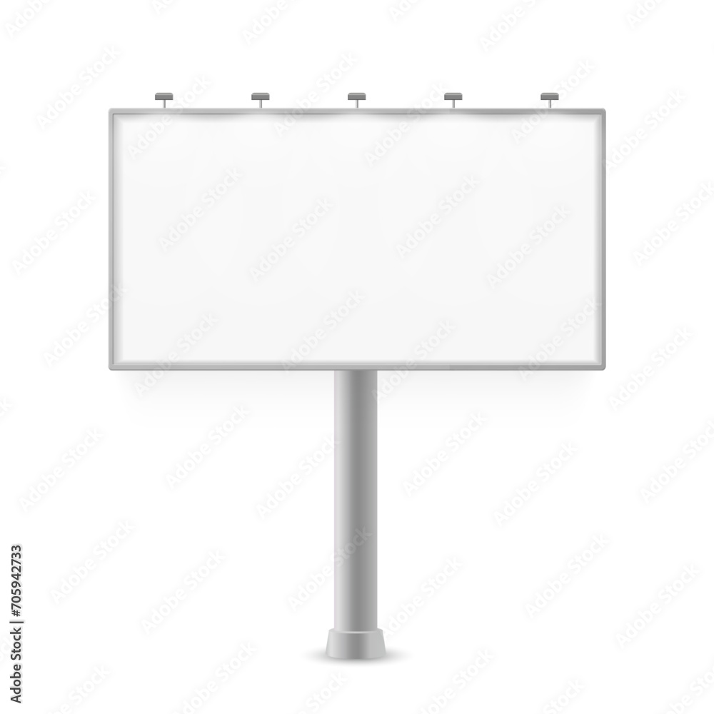 Blank billboard mockup for your advertisement design. Vector illustration Blank billboard mockup for your advertisement design. Vector illustration