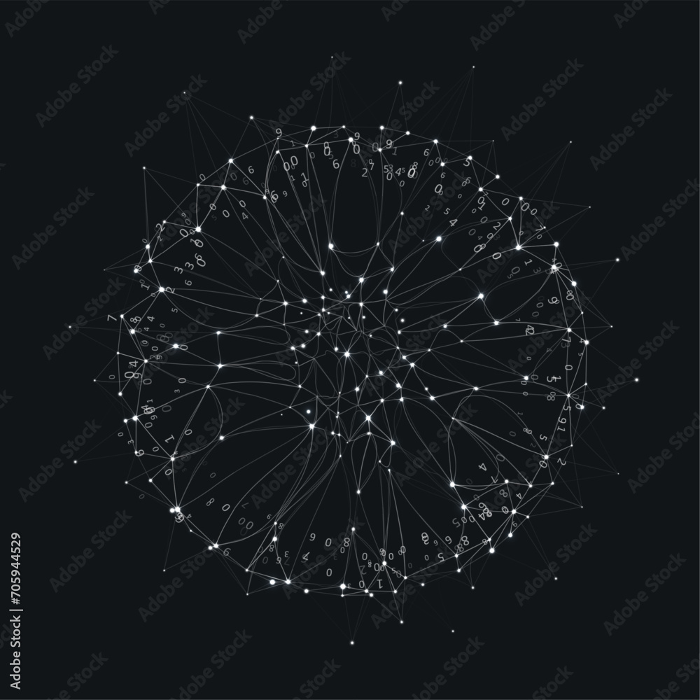 Obraz premium Abstract big data visualization.