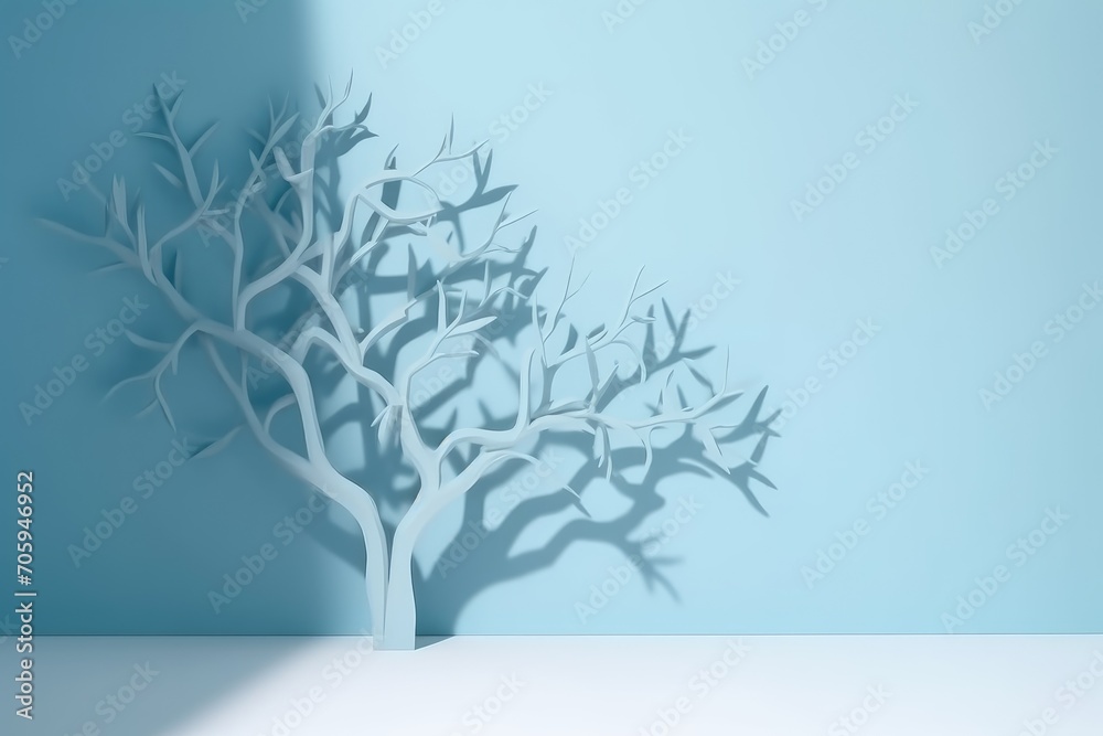 Minimalistic light background with blurred foliage shadow Minimalistic light background with blurred foliage shadow