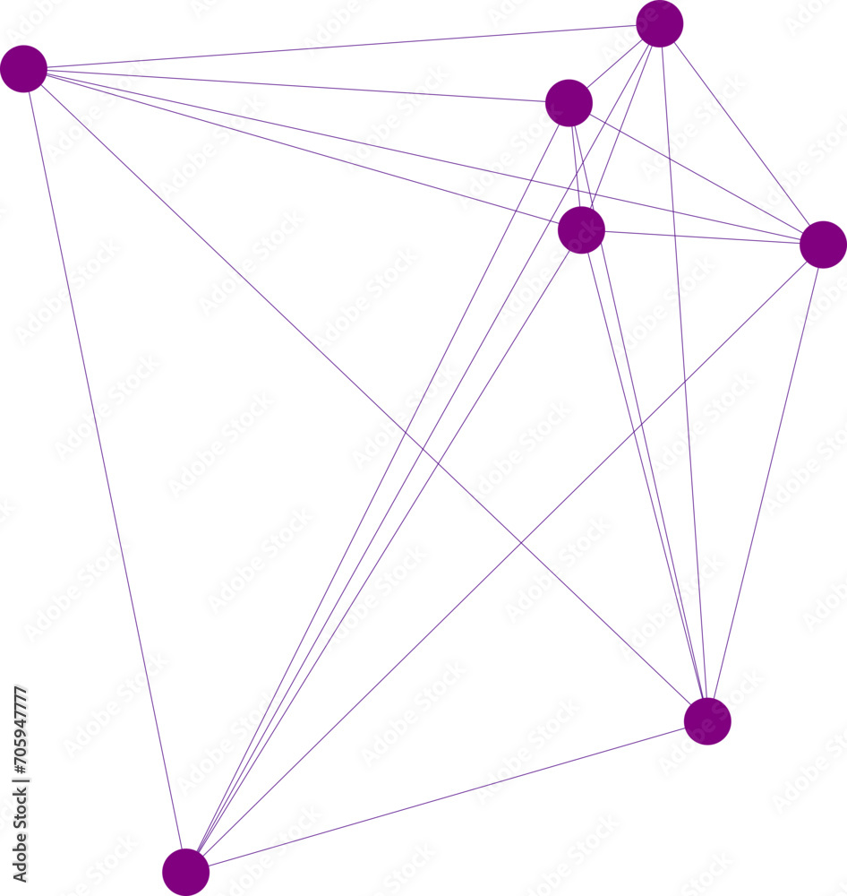 An abstract transparent node network connection design element. An abstract transparent node network connection design element.