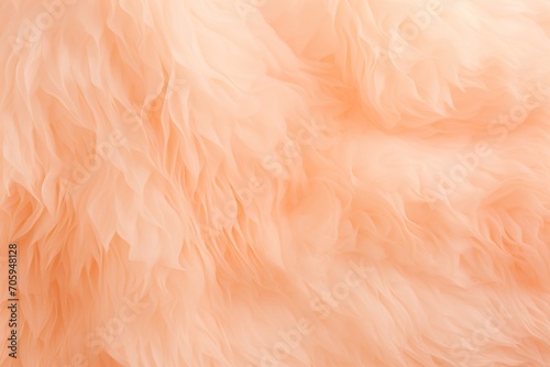 Abstract fluffy pattern in peach fuzz and apricot crush colors, monochrome background.