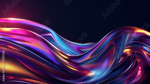 Abstract fluid liquid curved wave with copy space background