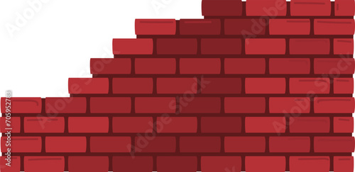 Red brick wall texture background. Solid brickwork pattern for construction and architecture.