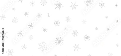 Snowflake Blizzard  Brilliant 3D Illustration Showcasing Descending Holiday Snowflakes
