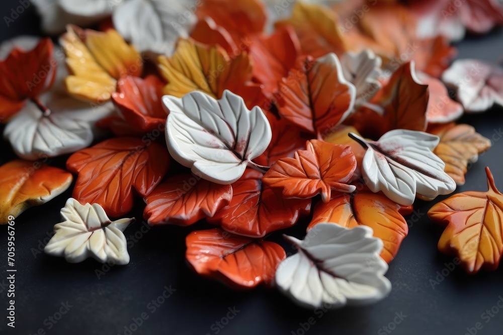 Porcelain leaves autumn related Porcelain leaves autumn related