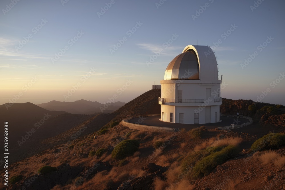 Roque de los Muchachos Observatory Spain  - obrazy, fototapety, plakaty 