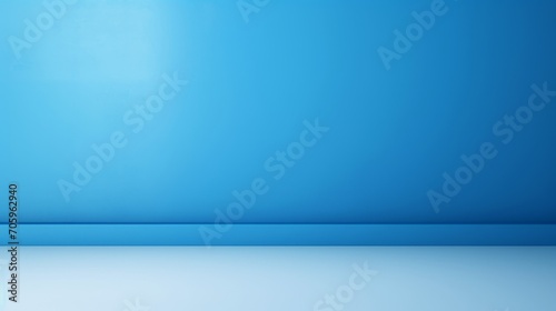 Abstract Universal Background with Blue Wall and Beautiful Highlights of Light and Shadow AI Generated
