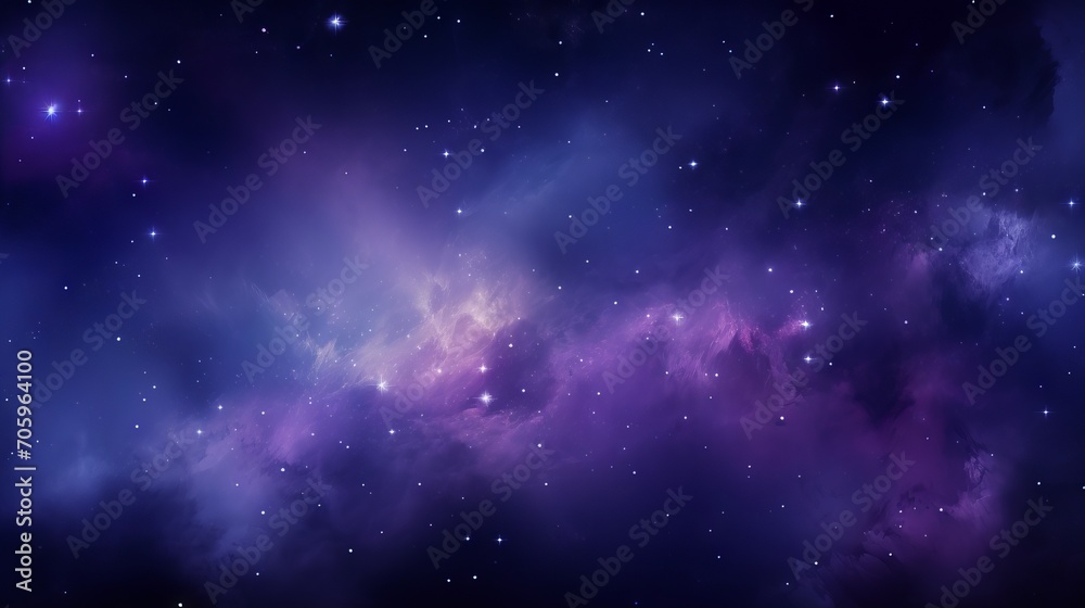 Vibrant Galaxy Space Wallpaper with Dark and Light Violet Colors AI Generated