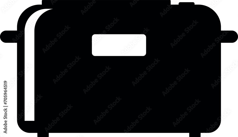 Electric Toaster Icon in flat style. Vector Illustration Electric Toaster Icon in flat style. Vector Illustration