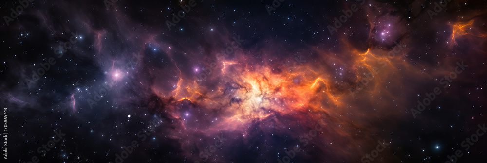 Cosmic Cascade. Nebulaic Beauty.Cosmic Kaleidoscope
