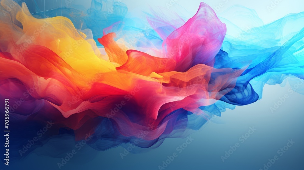 Colorful Abstract Art Background with Minimalistic Design AI Generated