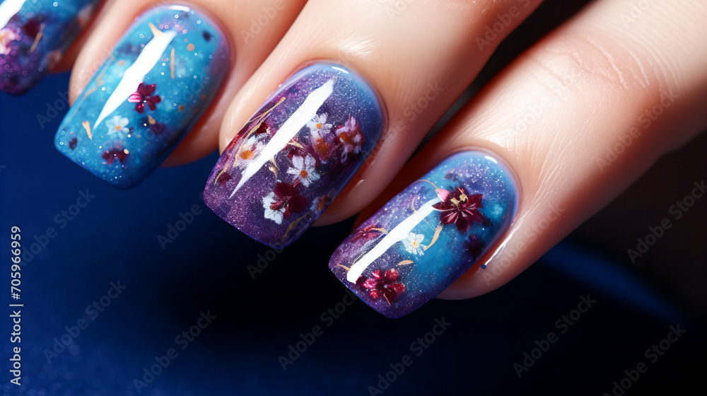 A Close-Up of Fashionable Fingernails A Close-Up of Fashionable Fingernails