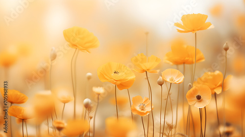 background with flowers ideal for spring or graphic colorful space to place texts photo