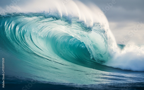 Wave Power. Oceanic Energy Splash © EwaStudio