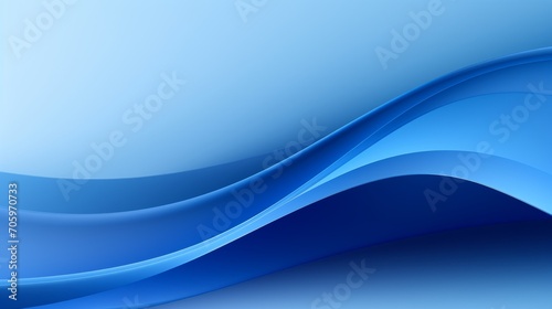 Smooth Blue Curve Design on Abstract Background AI Generated © Alex