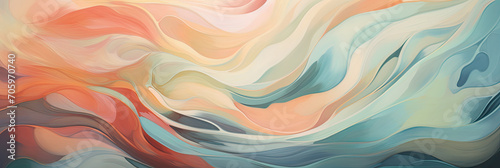 a painting background in the style of fluid and flowing lines, generative AI