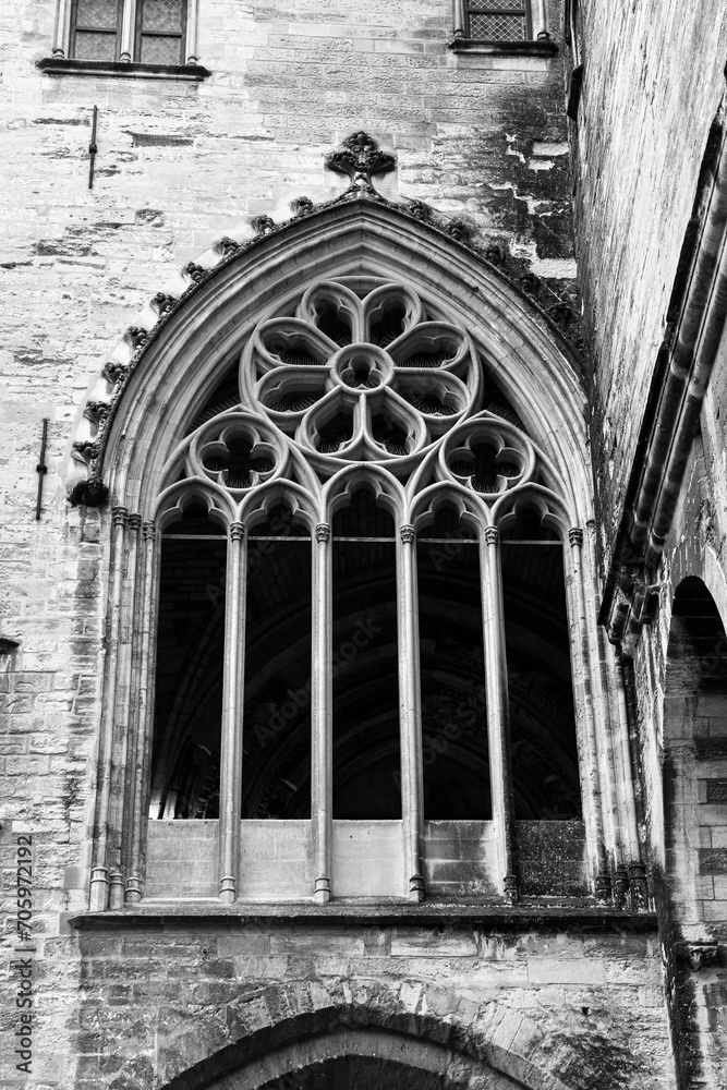 Ancient and historic weathered window and door