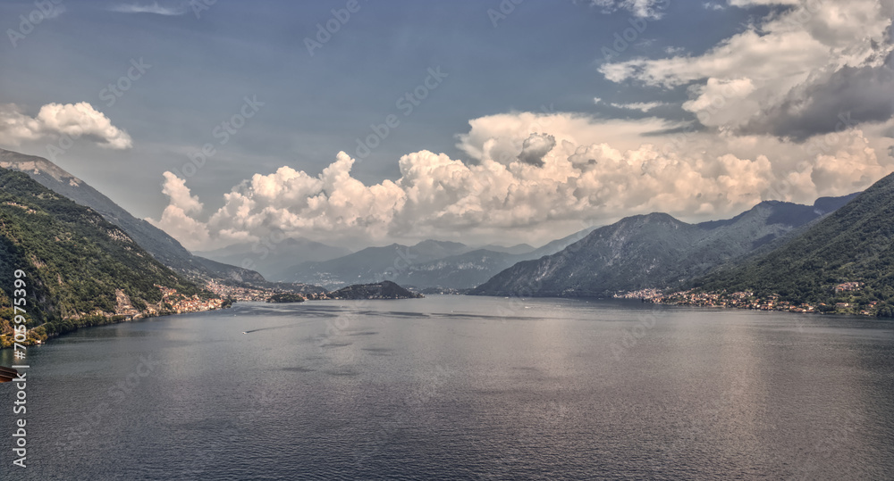 Panorama of Lake Como.