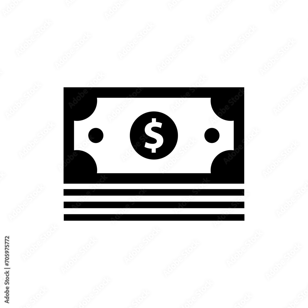 Money icon vector design illustration. Money icon vector design illustration.