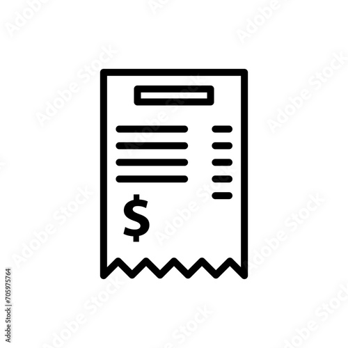 Invoice, bill icon suitable for info graphics, websites and print media and interfaces. © Muhammad