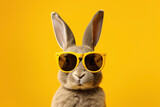 a rabbit wearing sunglasses