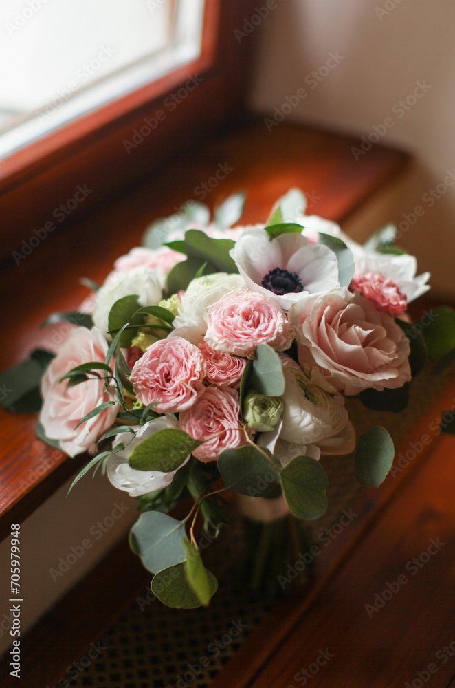 Obraz premium wedding bouquet on a table