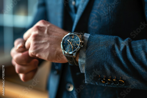Close-up of Businessman's Wristwatch