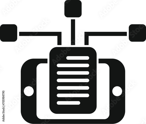 Car online data safe icon simple vector. Creative input data. Tunnel sand