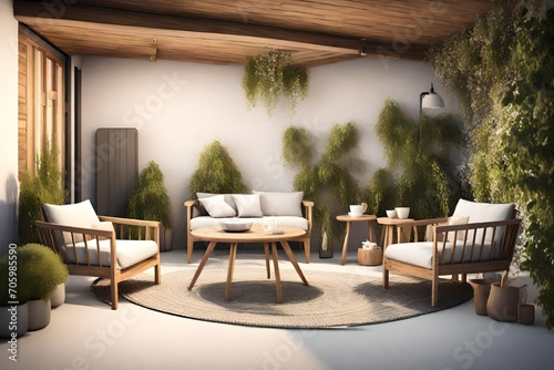 table and chairs on terrace