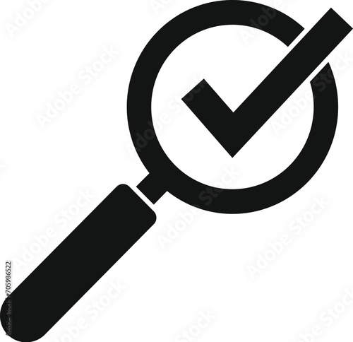 Approved content filter icon simple vector. Flow data process. Media time