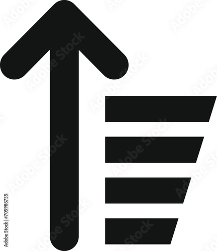 Flow data restrict icon simple vector. Smart work idea. Safety lead