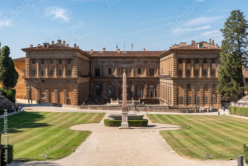 FLORENCE, ITALY - SEPTEMBER 18, 2023 - Famous Palazzo Pitti in Florence photo